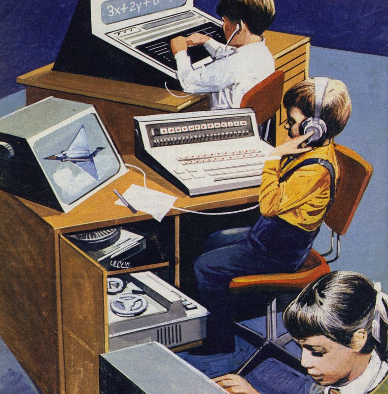 A holnap iskolái, ahogy azt az 1970-es évek elején elképzelték alkotó: English School