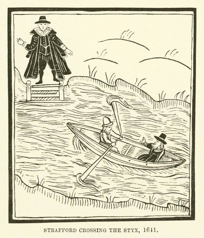 Strafford átkel a Styxen, 1641 alkotó: English School
