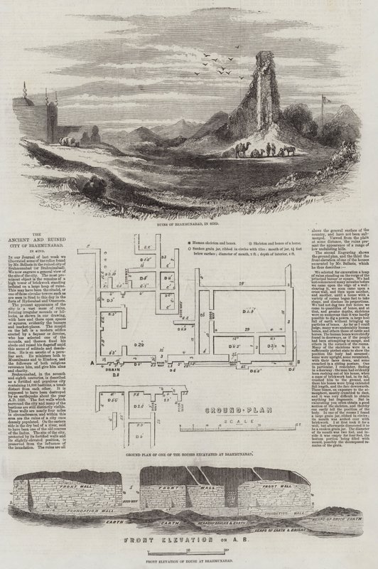 Brahmunabad ősi és romos városa, Szindhban alkotó: English School