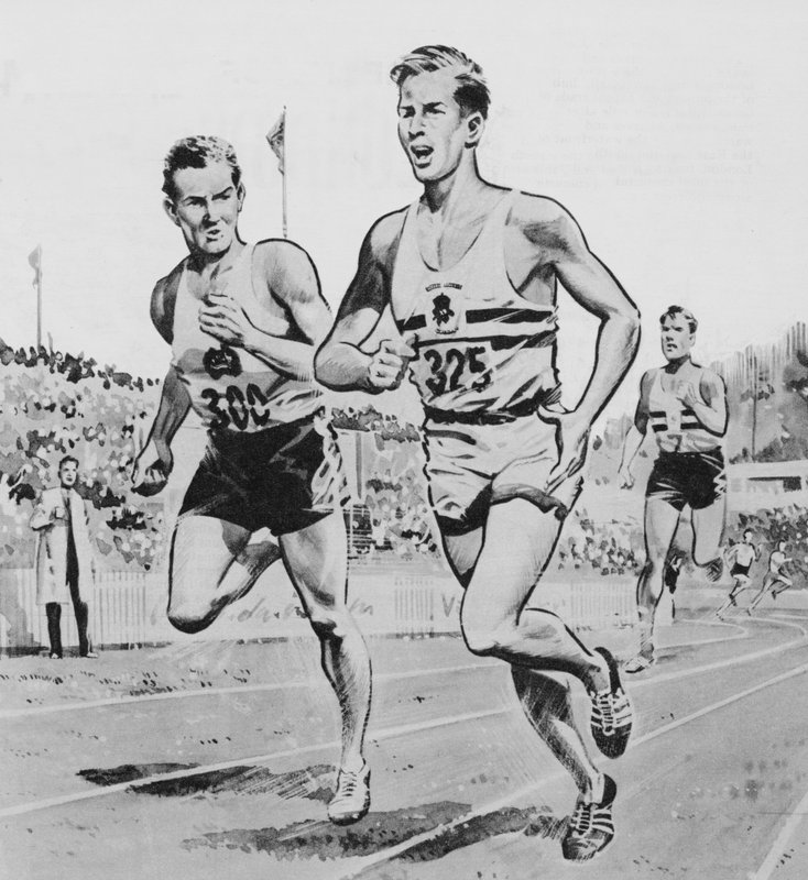 Az évszázad mérföldje: Roger Bannister és John Landy versenyfutása az 1954-es Nemzetközösségi Játékokon alkotó: English School