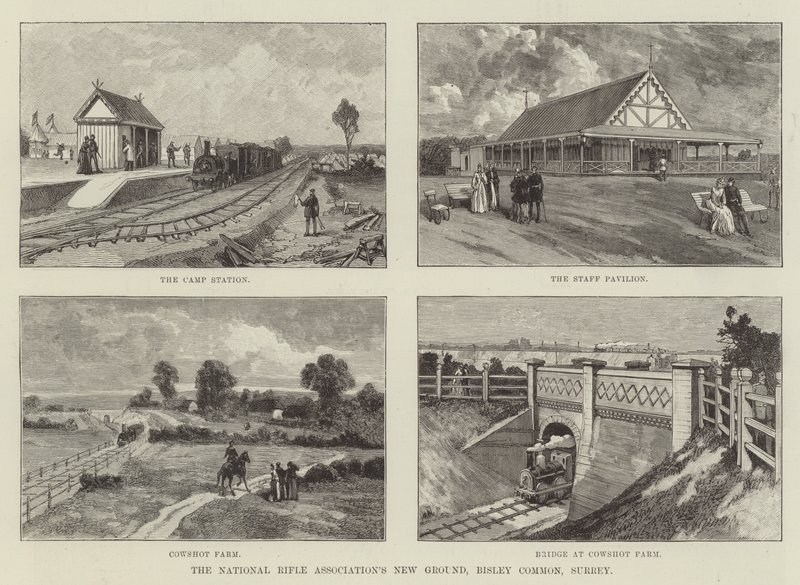 A National Rifle Association New Ground, Bisley Common, Surrey alkotó: English School