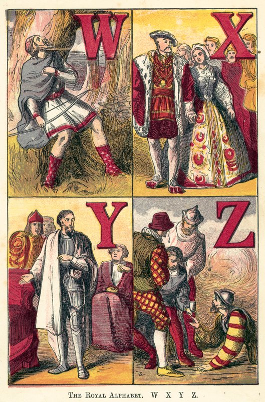 Királyi ábécé, W, X, Y, Z alkotó: English School