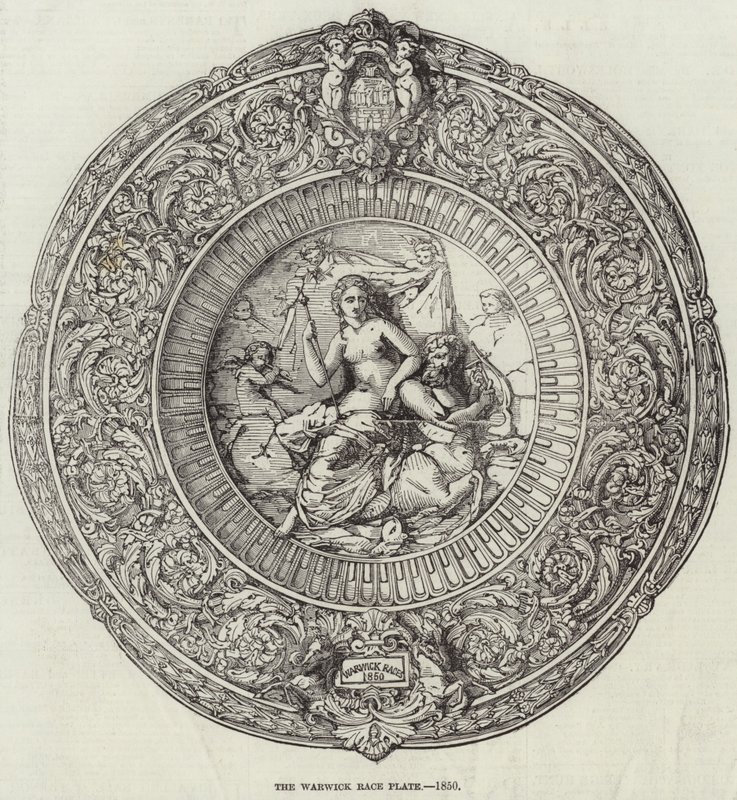 A Warwick Race Plate, 1850 alkotó: English School