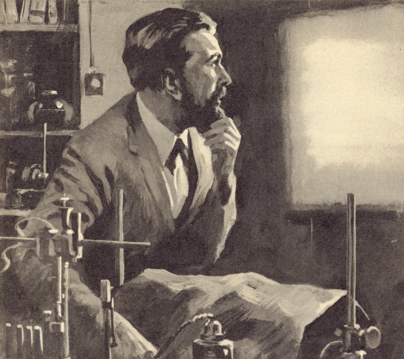 Wilhelm Rontgen röntgenfelvételeken dolgozik alkotó: English School