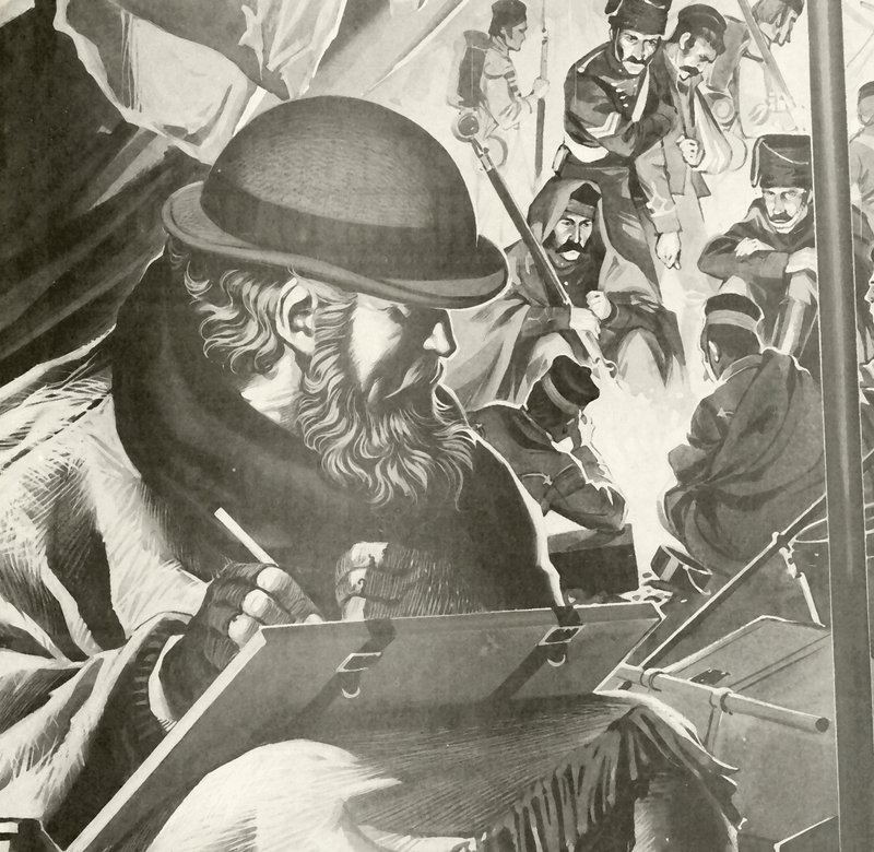 William Howard Russell, az első haditudósító alkotó: English School