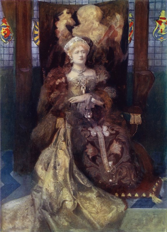 Miss Ellen Terry a VIII. Henryben (színes fotó) alkotó: English Photographer