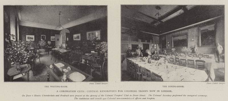 A Coronation Club, a gyarmati csapatok központi találkozója most Londonban alkotó: English Photographer