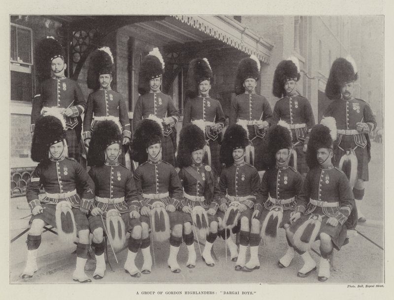 Gordon Highlanders csoportja, Dargai fiúk alkotó: English Photographer
