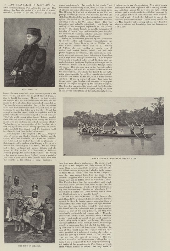 Utazó hölgy Nyugat-Afrikában alkotó: English Photographer
