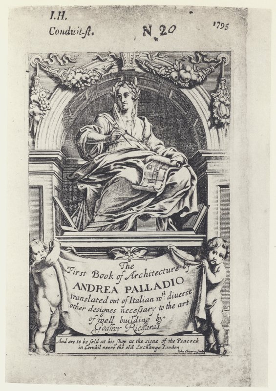 A Palladio, The First Book of Architecture, Tr G Richards 1668 (f/w fotó) alkotó: English Photographer