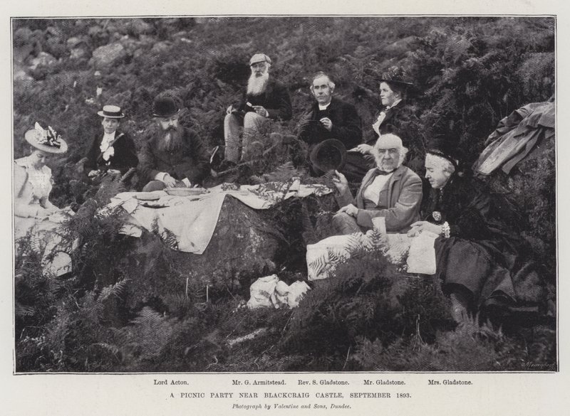 Piknik parti a Blackcraig kastély közelében, 1893. szeptember alkotó: English Photographer