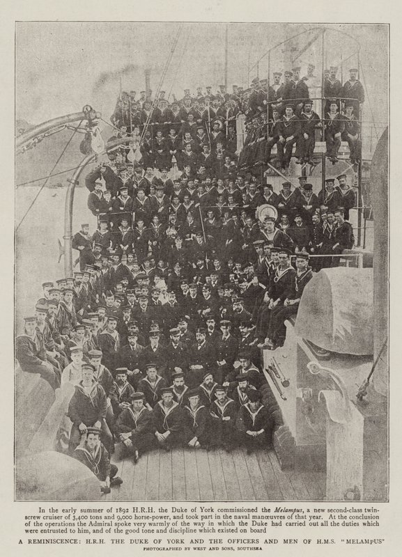 Emlékezés, HRH York hercege és a HMS Melampus tisztjei és emberei alkotó: English Photographer
