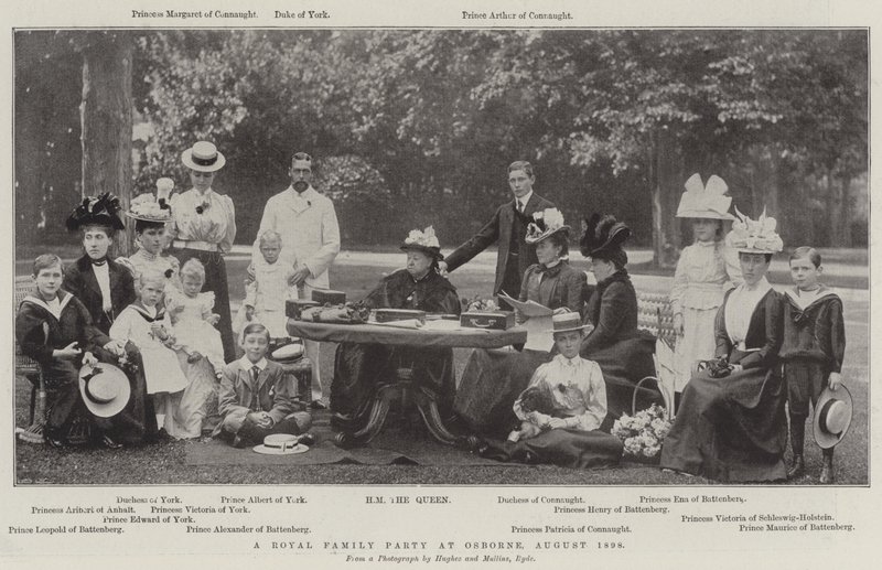 Királyi család buli Osborne-ban, 1898. augusztus alkotó: English Photographer