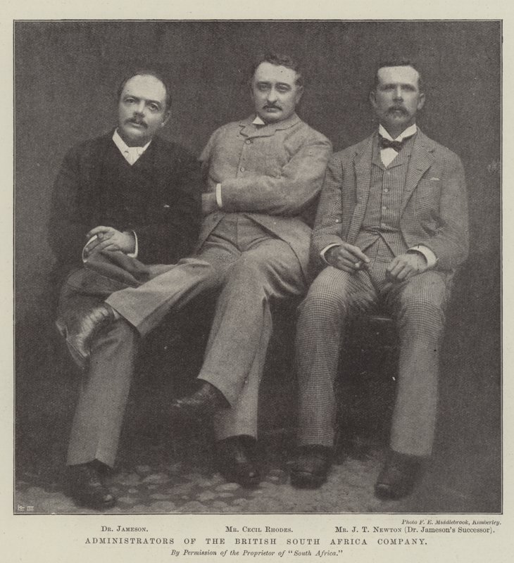 A British South Africa Company adminisztrátorai alkotó: English Photographer