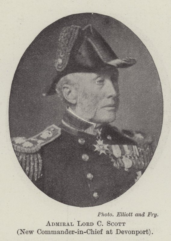 Lord C Scott admirális, Devonport új főparancsnoka alkotó: English Photographer