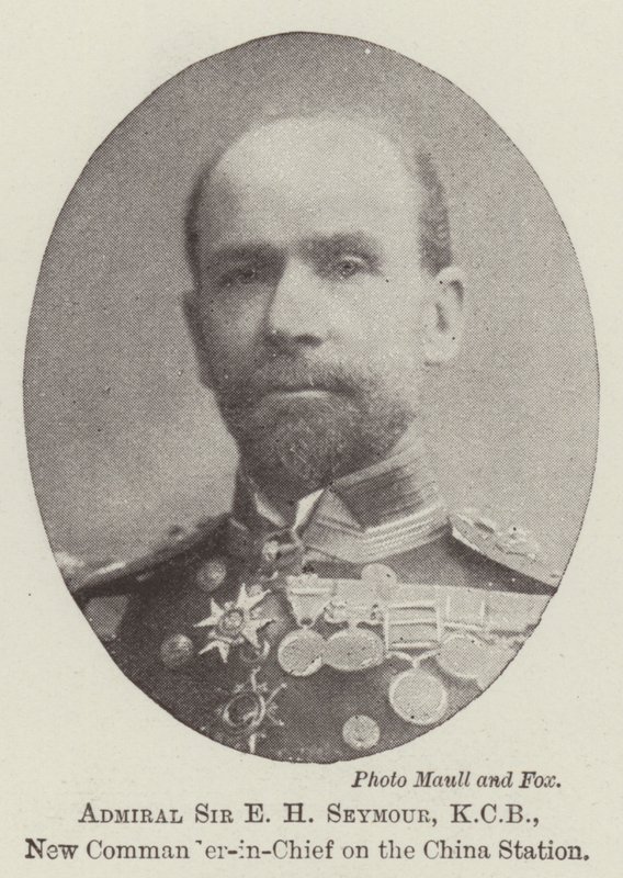 Sir E H Seymour admirális, KCB, új főparancsnok a kínai állomáson alkotó: English Photographer