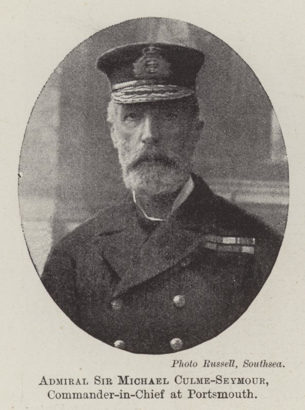 Sir Michael Culme-Seymour admirális, Portsmouth főparancsnoka alkotó: English Photographer