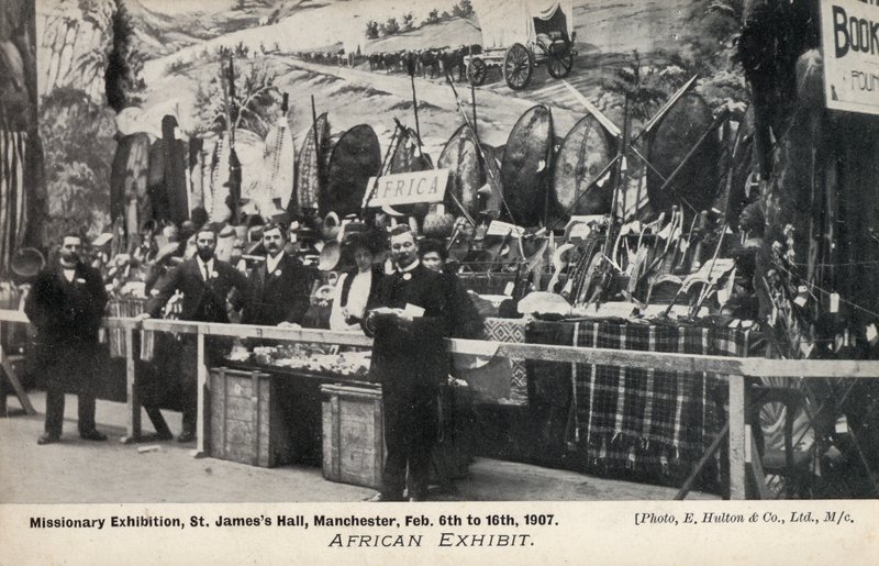 Afrikai kiállítás, Missziós kiállítás, St James’s Hall, Manchester, 1907. február 6. és 16. között (f/w fotó) alkotó: English Photographer