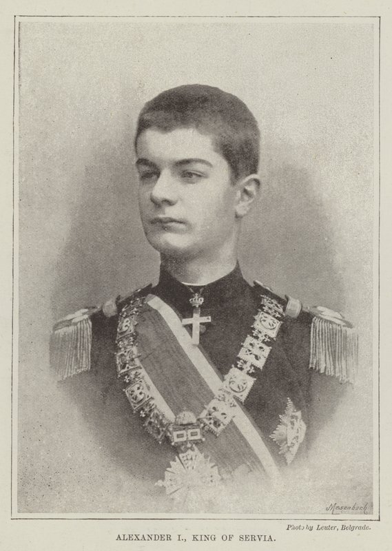 I. Sándor szerb király alkotó: English Photographer