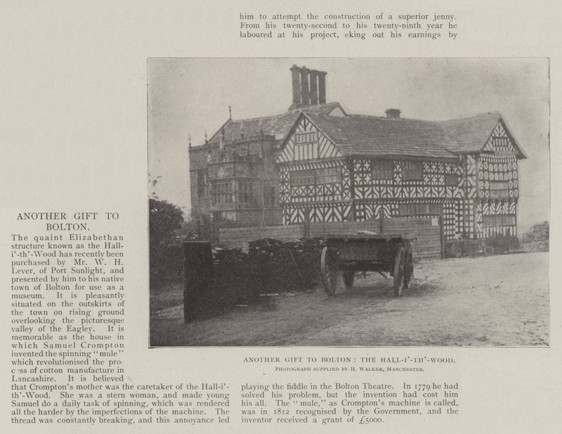 Újabb ajándék Boltonnak, a Hall-i-th-Wood alkotó: English Photographer