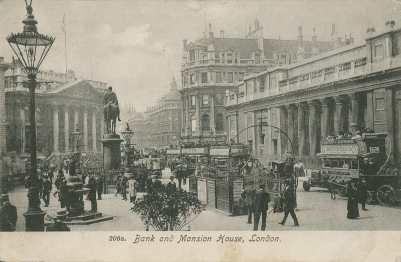Bank és Mansion House, London alkotó: English Photographer