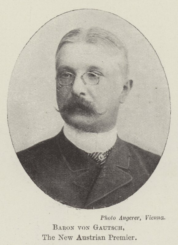 Báró von Gautsch, az új osztrák miniszterelnök alkotó: English Photographer
