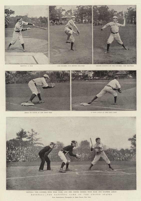 Baseball, az Egyesült Államok nemzeti játéka alkotó: English Photographer