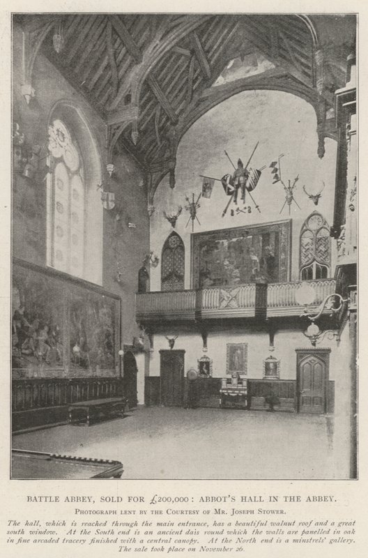 Battle Abbey, 200 000 fontért eladva, Abbots Hall in the Abbey alkotó: English Photographer