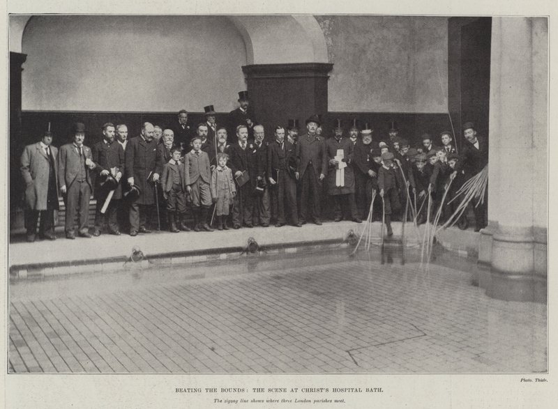 Beating the Bounds, a jelenet a Christs Hospital Bath-ben alkotó: English Photographer