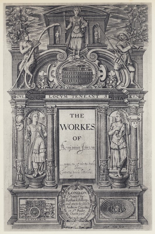 Ben Jonson, The Workes, Workes, W Stansby 1616 (f/w fotó) alkotó: English Photographer