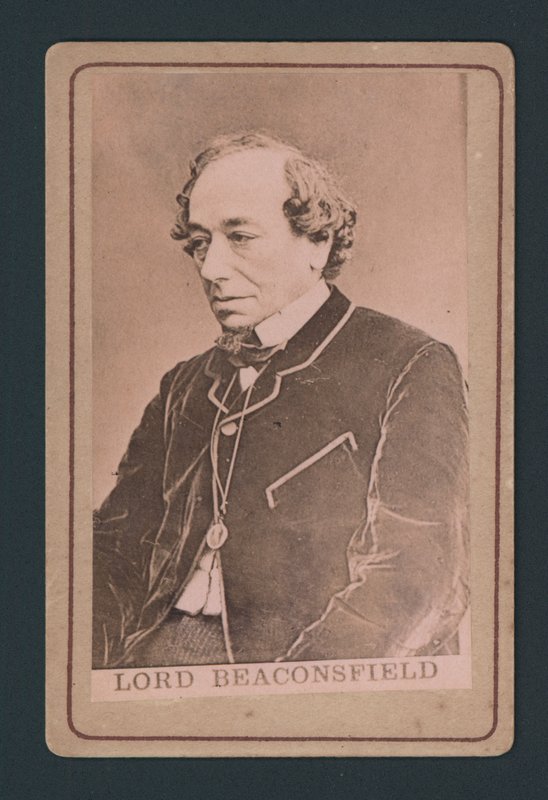 Benjamin Disraeli, névjegykártya alkotó: English Photographer