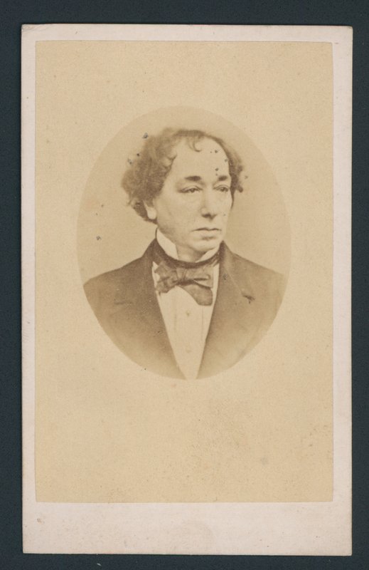 Benjamin Disraeli, névjegykártya alkotó: English Photographer