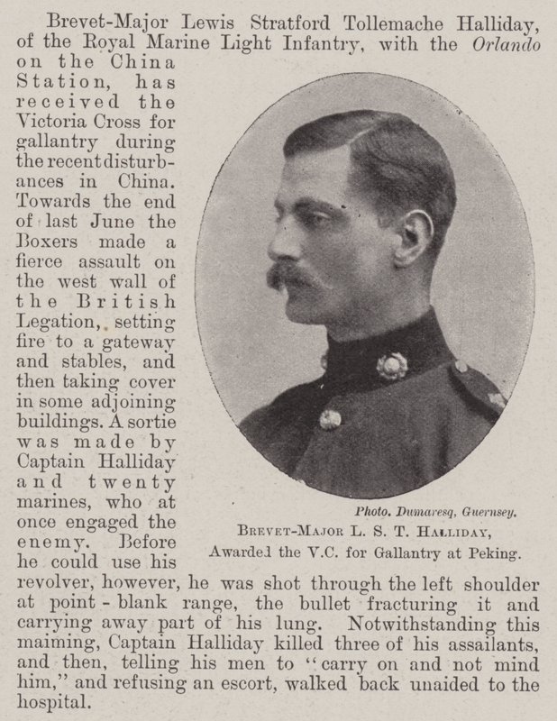 Brevet-Major L S T Halliday, a VC kitüntetést a vitézségért Pekingben alkotó: English Photographer