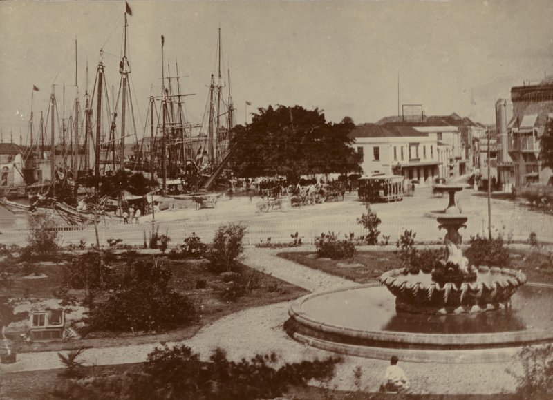 Bridgetown kikötője, 1900 körül alkotó: English Photographer