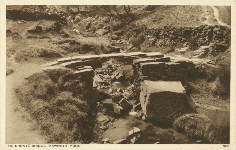 Bronte Bridge, Haworth Moor, Yorkshire (f/w fotó) alkotó: English Photographer