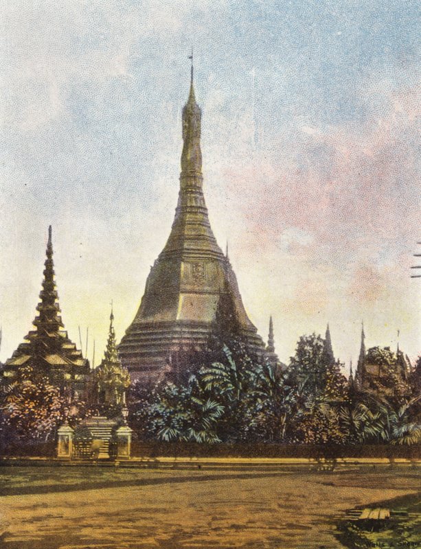 Burma / Mianmar: Pagoda, Rangoon (színes fotó) alkotó: English Photographer