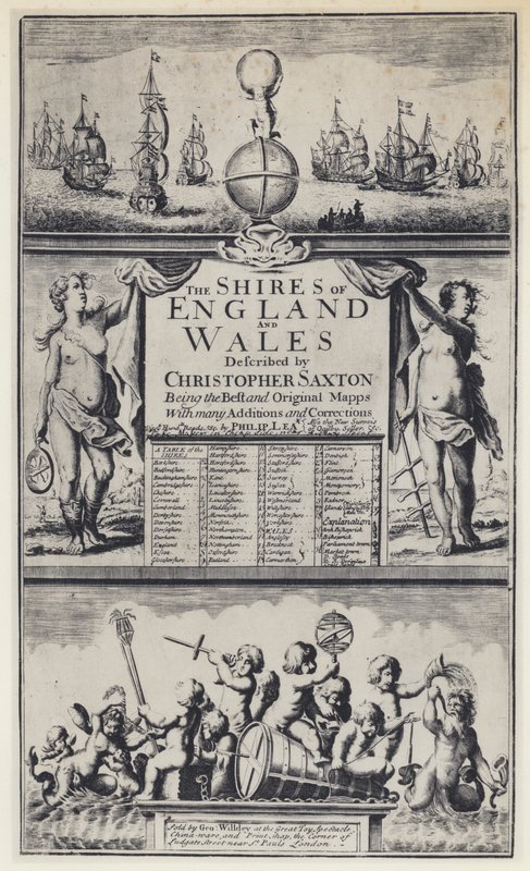 C Saxton, The Shires of England, G Willdey alkotó: English Photographer