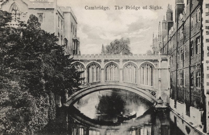 Cambridge, Sóhajok hídja (f/w fotó) alkotó: English Photographer