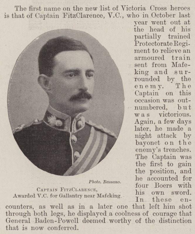 FitzClarence kapitány, a Mafeking melletti vitézségért kitüntetett VC alkotó: English Photographer
