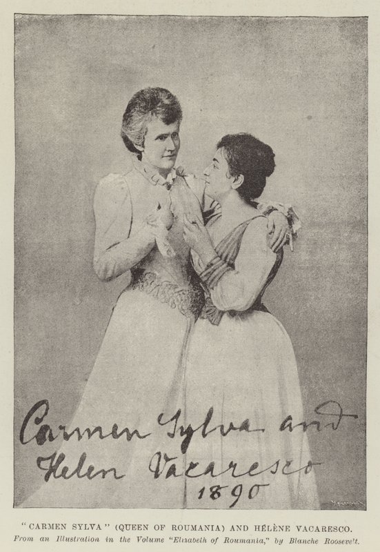Carmen Sylva (Románia királynője) és Helene Vacaresco alkotó: English Photographer