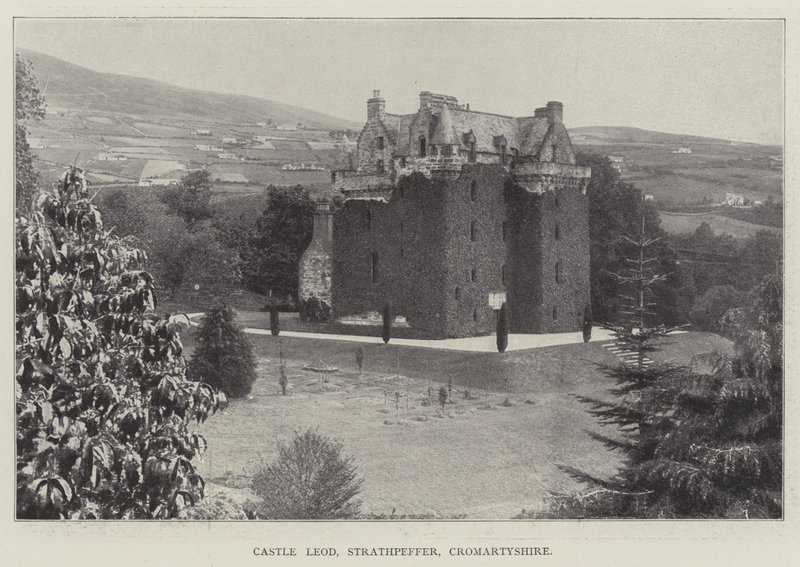 Leod kastély, Strathpeffer, Cromartyshire alkotó: English Photographer