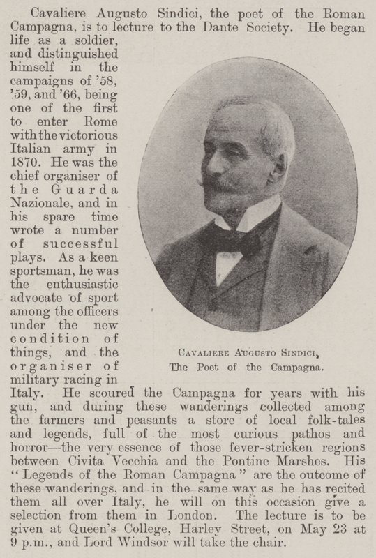 Augustus Sindici lovag, a Campagna költője alkotó: English Photographer