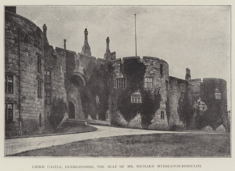Chirk kastély, Denbighshire, Richard Myddleton-Biddulph székhelye alkotó: English Photographer