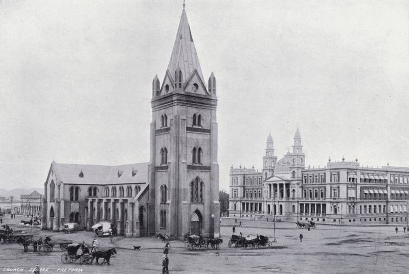 Church Square, Pretoria (f/w fotó) alkotó: English Photographer