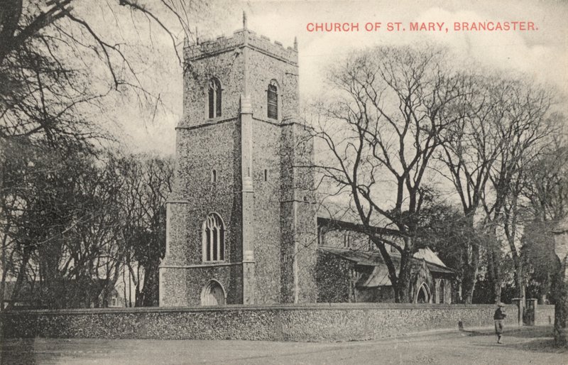 Szent Mária-templom, Brancaster, Norfolk (f/w fotó) alkotó: English Photographer