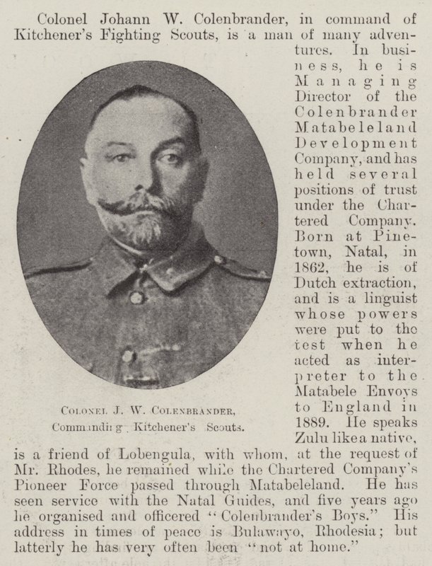 J W Colenbrander ezredes, a Kitcheners Scouts parancsnoka alkotó: English Photographer