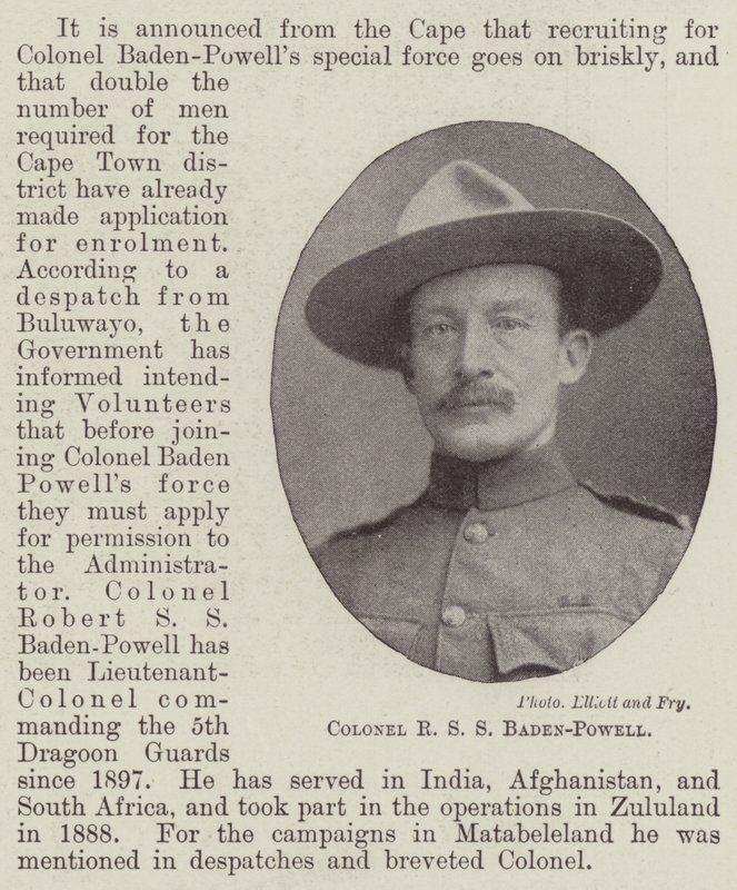 R S S Baden-Powell ezredes alkotó: English Photographer