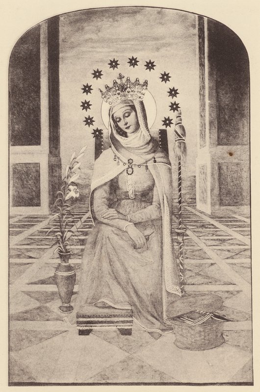 A Szent Szív kolostor, Roehampton: Mater Admirabilis (fekete-fehér fotó) alkotó: English Photographer