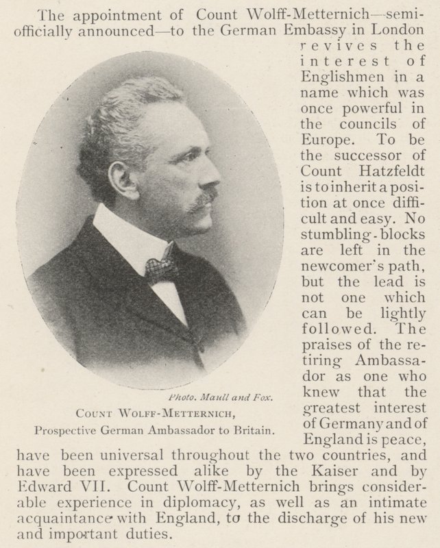 Wolff-Metternich gróf, leendő német nagykövet Nagy-Britanniában alkotó: English Photographer