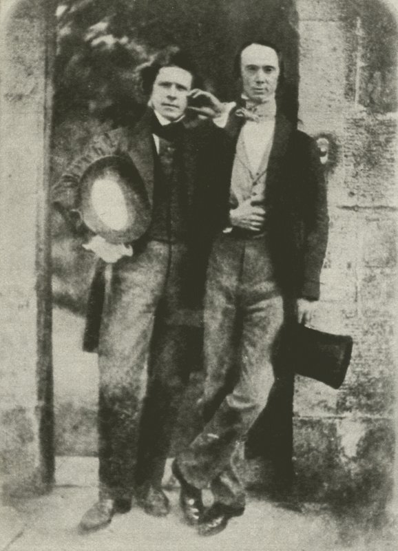 David Octavius Hill (balra) és W B Johnstone, a Scotish National Gallery igazgatója (f/w fotó) alkotó: English Photographer